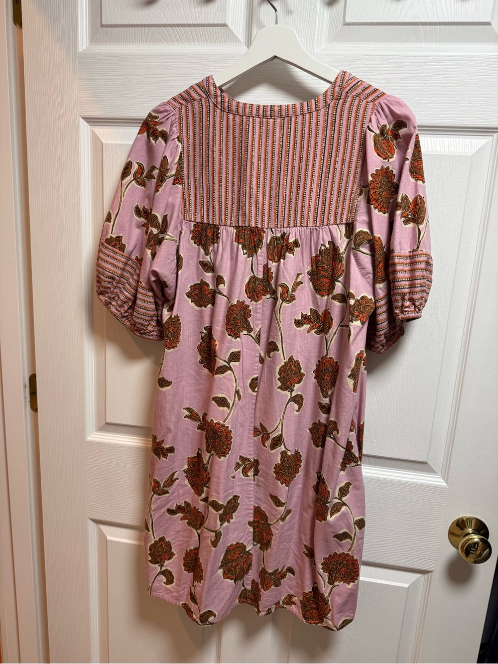 Knox Rose Pink Floral Puff-Sleeve Tunic Dress - Picture 2 of 5